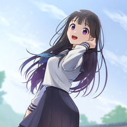 This is a pixiv picture whose title is える.