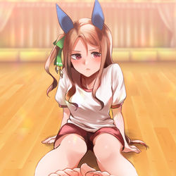This is a pixiv picture whose title is 裸足キング.