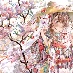 This is a pixiv picture whose title is 透明水彩.