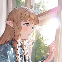 This is a pixiv picture whose title is Window.