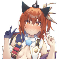This is a pixiv picture whose title is 「さすがは主殿！」.