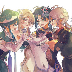 This is a pixiv picture whose title is 魈蛍+α ツイログ②.