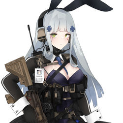 This is a pixiv picture whose title is HK416バニーちゃん🐰.