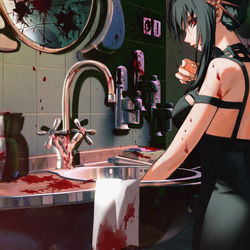 This is a pixiv picture whose title is ヨル.