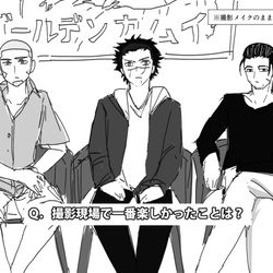 This is a pixiv picture whose title is 金カム役者パロ.