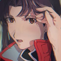 This is a pixiv picture whose title is 前髪.