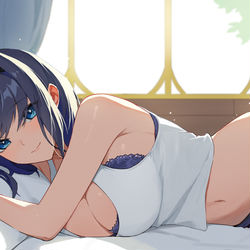 This is a pixiv picture whose title is Kronii's Morning.