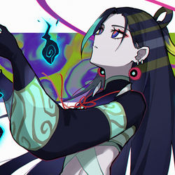 This is a pixiv picture whose title is *.