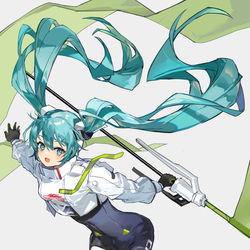 This is a pixiv picture whose title is レーシングミク2022.