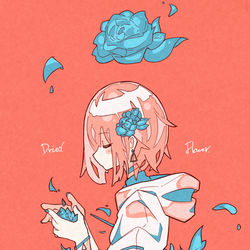 This is a pixiv picture whose title is 「ドライフラワー」.