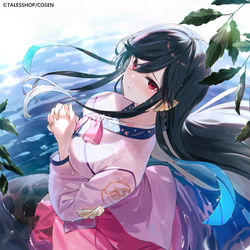 This is a pixiv picture whose title is 僕の彼女は人魚姫.