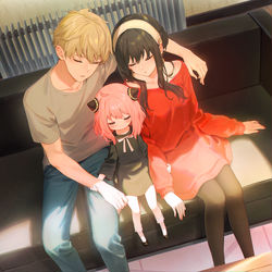 This is a pixiv picture whose title is 家族.
