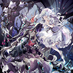 This is a pixiv picture whose title is 魔女の泡沫.