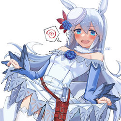 This is a pixiv picture whose title is 【skeb】タマモクロス（ライスシャワー勝負服）.