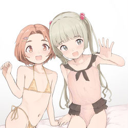 This is a pixiv picture whose title is 薫ちゃんと千佳ちゃん.