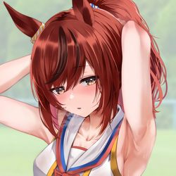 This is a pixiv picture whose title is 暑いね…今日.