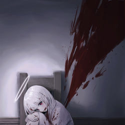 This is a pixiv picture whose title is 赤い翼.