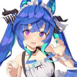 This is a pixiv picture whose title is ターボにメイド服着てほしい.