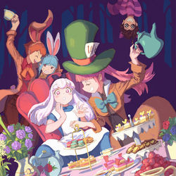 This is a pixiv picture whose title is Lysithea's Teatime.