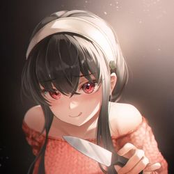 This is a pixiv picture whose title is 🔪:-D.
