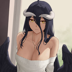 This is a pixiv picture whose title is [オーバーロード] アルベド / Albedo.