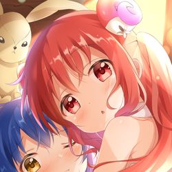 This is a pixiv picture whose title is FANBOXに限定マヤメグイラストあげました！.