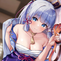 This is a pixiv picture whose title is 神里綾華.