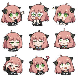 This is a pixiv picture whose title is 阿尼亚【表情包】.