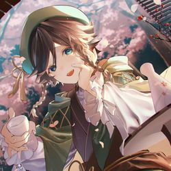 This is a pixiv picture whose title is 翠光.