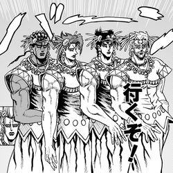 This is a pixiv picture whose title is 【3部】この変装ならDIOも気付くまい！.