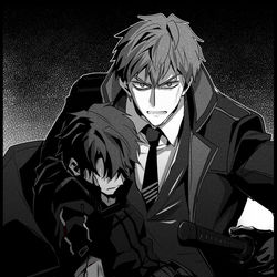 This is a pixiv picture whose title is はじめちゃんとぐだ男.