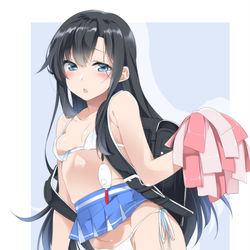 This is a pixiv picture whose title is マイクロビキニチアガール朝潮ちゃん!.