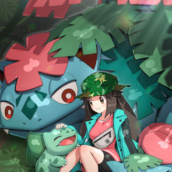 This is a pixiv picture whose title is リーフグリーン.