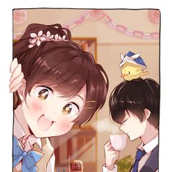 This is a pixiv picture whose title is ヒバハル真ん中Birthday2022.