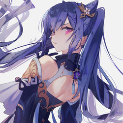 This is a pixiv picture whose title is 紫.