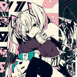 This is a pixiv picture whose title is 初音.