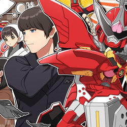 This is a pixiv picture whose title is ドン9話「ぼろたろうとロボタロウ」.