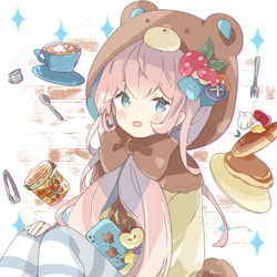 This is a pixiv picture whose title is 🧸🥞.