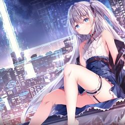This is a pixiv picture whose title is 天穹下的诺霖.