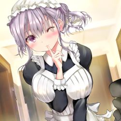 This is a pixiv picture whose title is ないしょないしょのメイドさん.