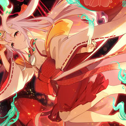 This is a pixiv picture whose title is 倶利伽羅天童.