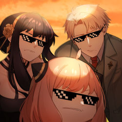 This is a pixiv picture whose title is Forger Family 😎.