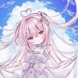 This is a pixiv picture whose title is 夏がきた、天使と過ごす夏。.
