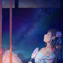 This is a pixiv picture whose title is 夏+3.