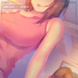 This is a pixiv picture whose title is 寝る前♥.