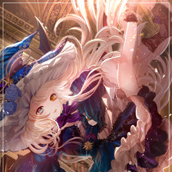This is a pixiv picture whose title is 悪魔魔女のお茶会.