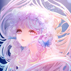 This is a pixiv picture whose title is candy fairy Hairstyle.