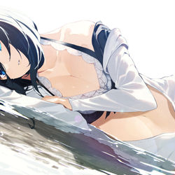 This is a pixiv picture whose title is 水着フラッシュ.