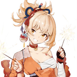 This is a pixiv picture whose title is 宵宫宫——.