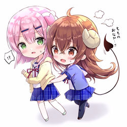 This is a pixiv picture whose title is シャミ桃.